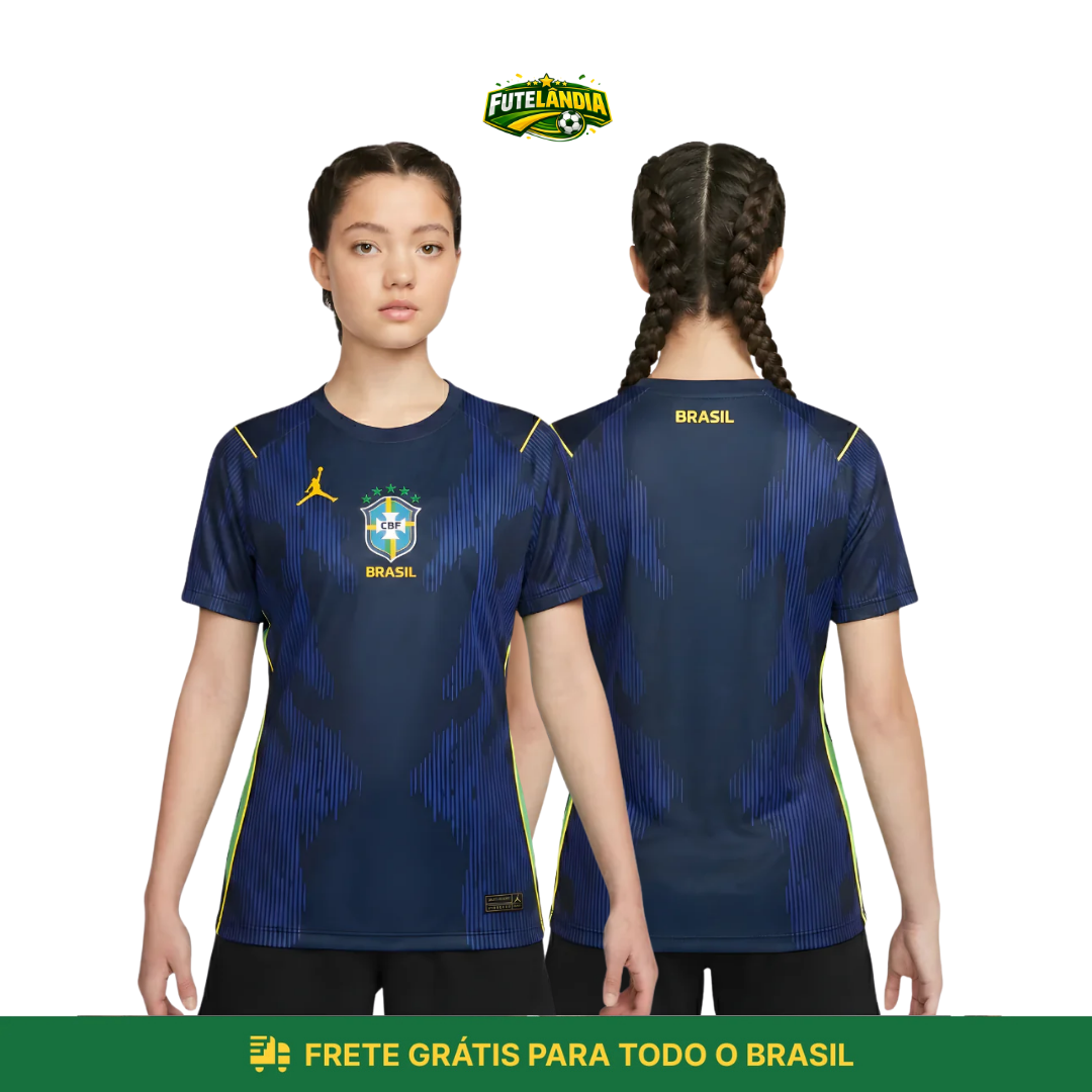 Camisa Feminina Seleção Brasileira 2026 Azul