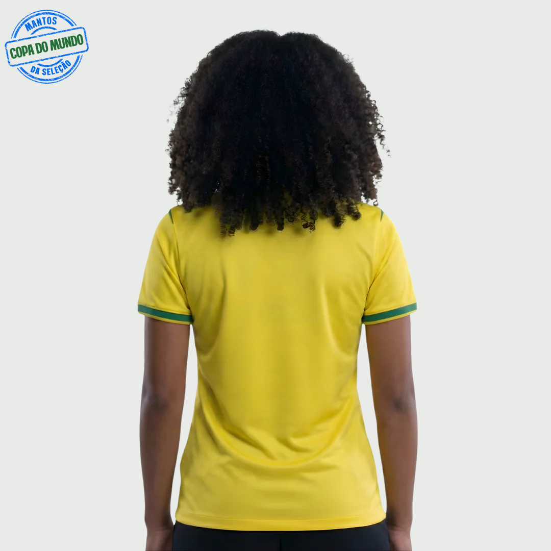 Camisa Feminina Seleção Brasileira 2026 Amarela - Jogador