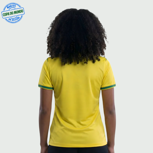 Camisa Feminina Seleção Brasileira 2026 Amarela - Jogador