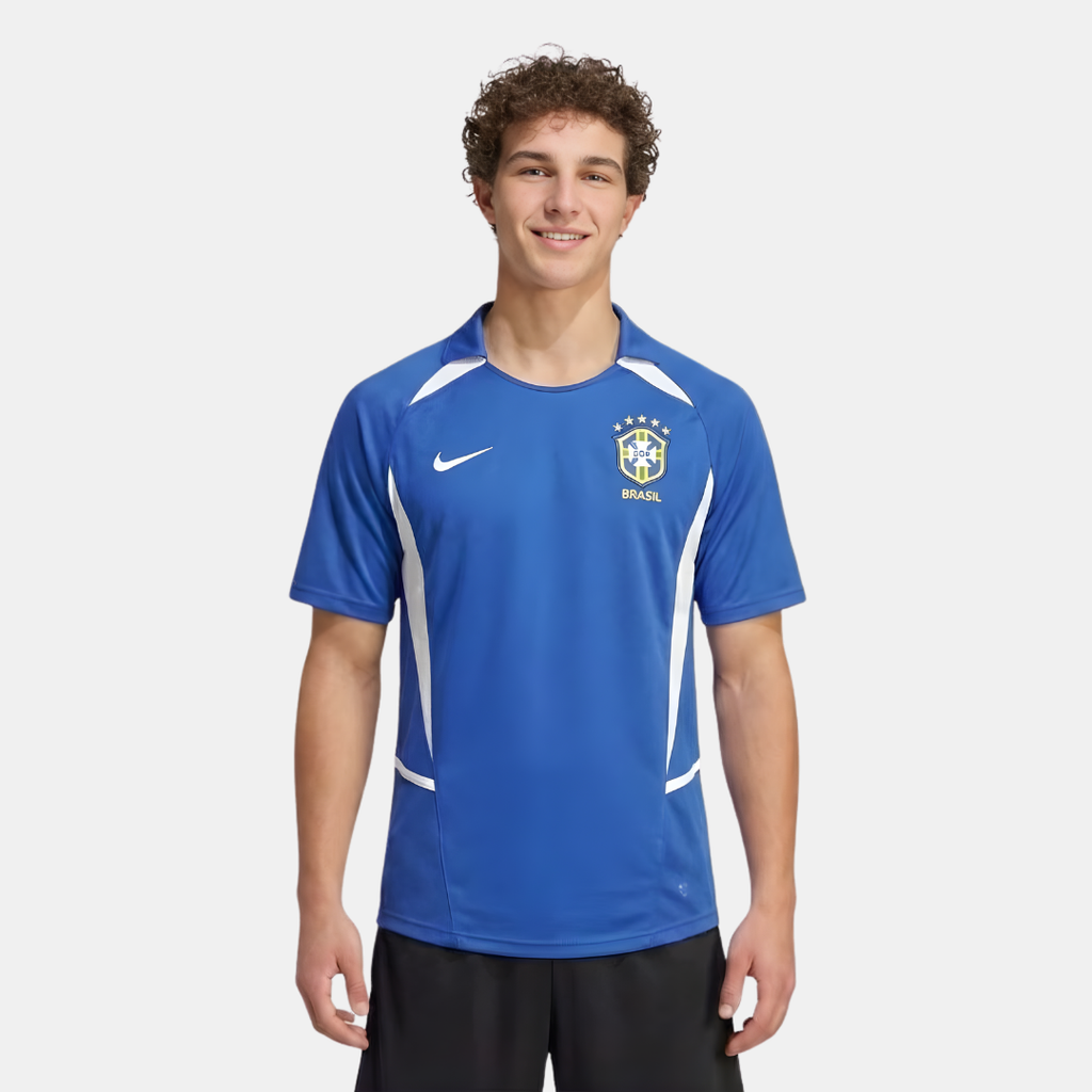 Camisa Seleção Brasileira Retrô 2002/03 Azul